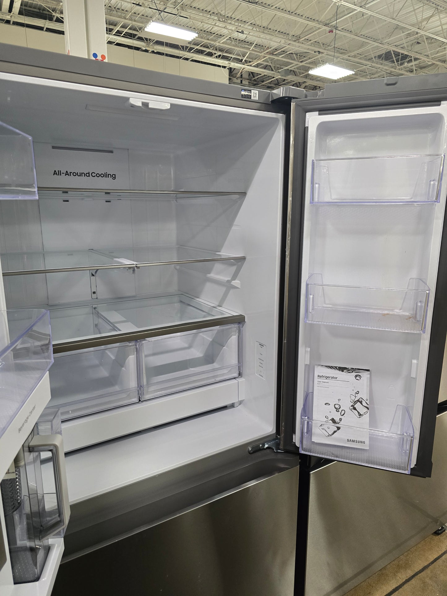 Samsung - 25 cu. ft. 33" 3-Door French Door Refrigerator - Stainless steel - RF25C5551SR/AA (0BRC4BAXA01746Z)