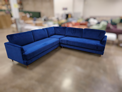 IDF240316 - Winslow - Sectional  Fabric  Blue