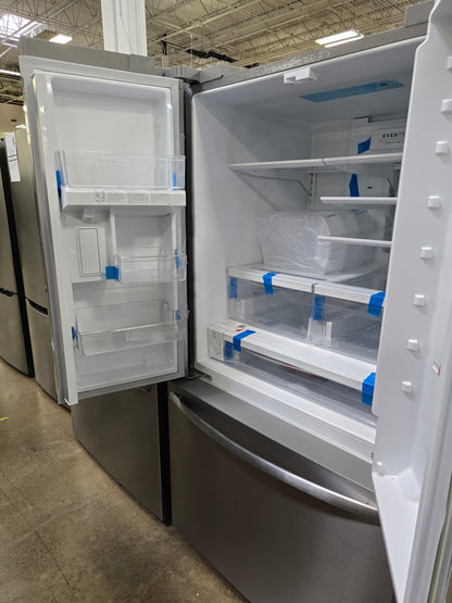 Frigidaire - 36 in 28.8 cu. ft. Standard Depth French Door Refrigerator in with Internal Water Dispenser - Stainless Steel  - FRFN2813AF- SN 4A43810384