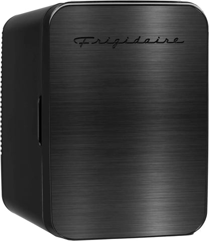 Frigidaire Portable 10L, 15-can Mini Fridge Brushed Black Stainless Steel EFMIS183BSSBK-R
