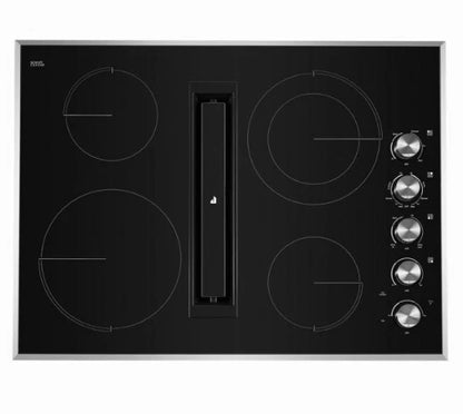 JennAir - 30 in. Wide 4 Element JX3 Euro-Style Built-In Electric Cooktop - Black Stainless Steel JED3430GS