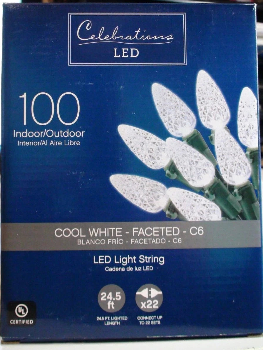 AC250790 LED C6 CW 100CT