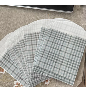 AC250754 Hearth & Hand Magnolia Plaid Paper Treat Stocking Gift Bags Farmhouse Blue Green