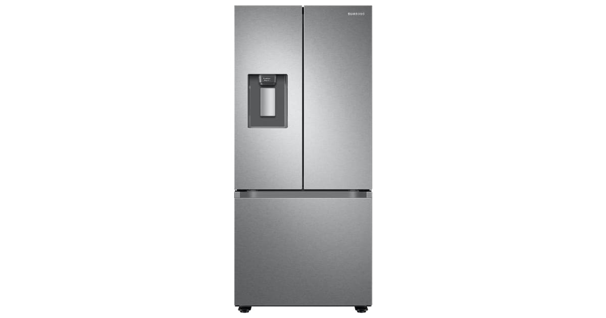 BLP00854 - Samsung 30 in. 22 cu. ft. Standard Depth Fingerprint Resistant Stainless Steel 3-Door French Door Smart Refrigerator - RF22A4221SRAA