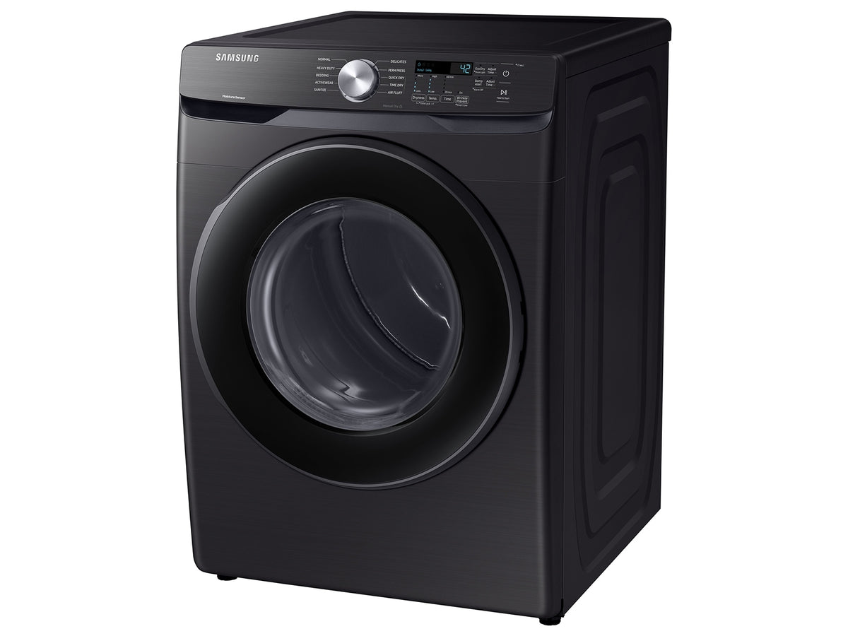 BLP01048 - Samsung 7.5 cu. ft. Vented Stackable Gas Dryer in Brushed Black with Sensor Dry - DVG45T6000VA3
