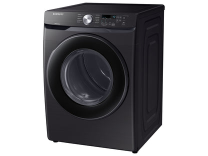 BLP01048 - Samsung 7.5 cu. ft. Vented Stackable Gas Dryer in Brushed Black with Sensor Dry - DVG45T6000VA3