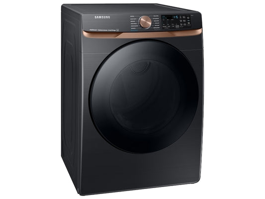 BLP01023 - Samsung 7.5 cu. ft. Vented Smart Gas Dryer in Brushed Black with Steam Sanitize+ and Sensor Dry - DVG50BG8300VA