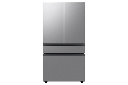 BLP01039 - Samsung Bespoke 29 cu. ft. Standard Depth 4-Door French Door Smart Refrigerator in Stainless Steel with Beverage Center - RF29BB8600QLA