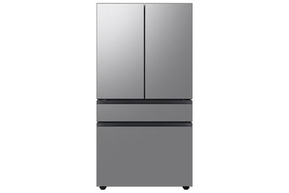 BLP01005 - Samsung Bespoke 36 in. 23 cu. ft. Counter Depth 4-Door French Door Refrigerator in Stainless Steel with Beverage Center - RF70F23DERAA