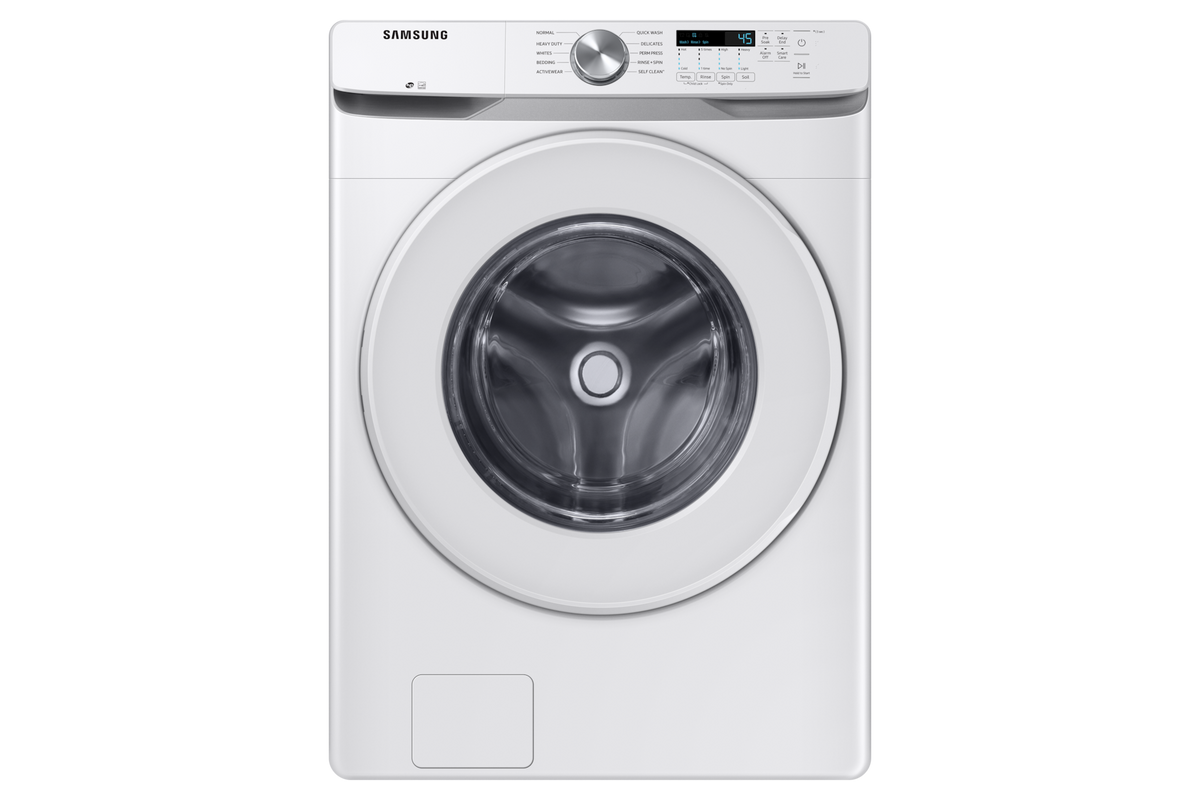BLP00981 - Samsung 4.5 cu. ft. High-Efficiency Front Load Washer in White with Self-Clean+ - WF45T6000AWA5