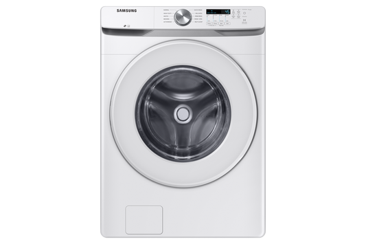 BLP00981 - Samsung 4.5 cu. ft. High-Efficiency Front Load Washer in White with Self-Clean+ - WF45T6000AWA5