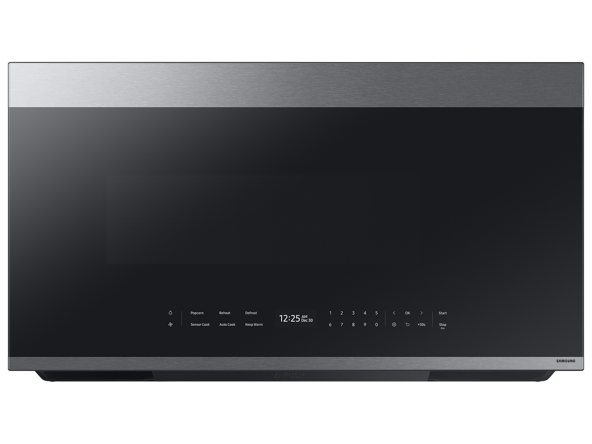 BLP00955 - Samsung - Bespoke 2.1 Cu. Ft. Over-the-Range Microwave with Sensor Cooking and Auto Dimming Glass Touch Controls - ME21DG6700SRA