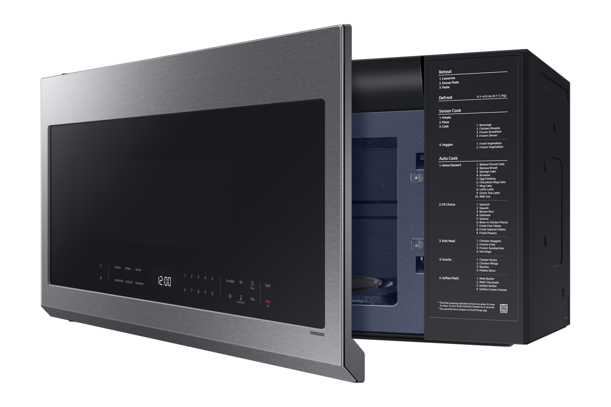 BLP01058 - Samsung 2.1 cu. ft. 1000 W Fingerprint Resistant Stainless Steel Over-the-Range Microwave with Wi-Fi - ME21DG6300SRAA