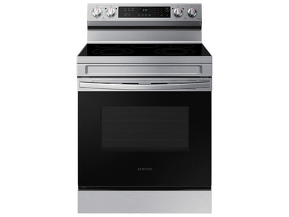 BLP00957 - Samsung 30 in. 5-Burner Element Smart Freestanding Electric Range in Stainless Steel - NE63A6311SSAA