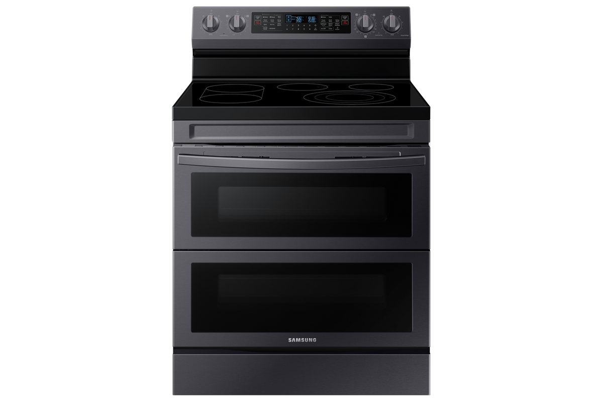 BLP00959 - Samsung 30 in. 5-Burner Element Smart Freestanding Double Oven Electric Range - NE63A6751SGAA