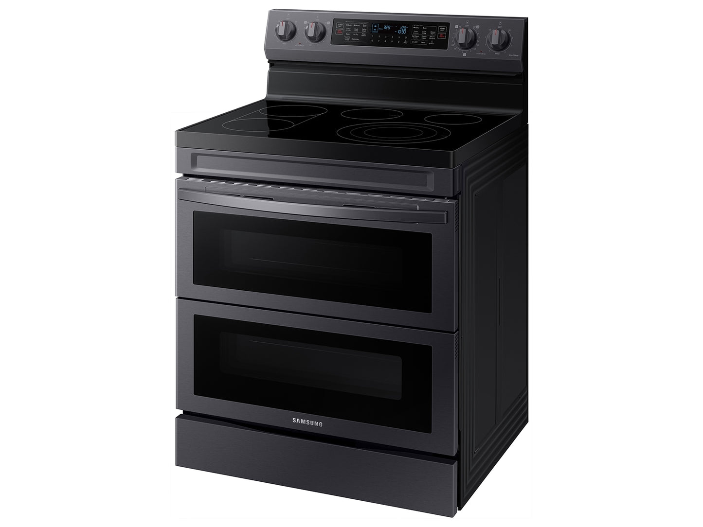 BLP00759 - Samsung 30 in. 5-Burner Element Smart Freestanding Double Oven Electric Range - NE63A6751SGAA