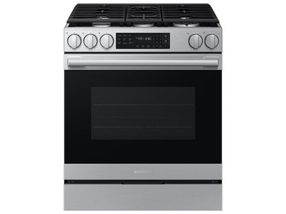 BLP00960 - Samsung Bespoke 30 in. Smart 5 burner Slide-In Gas Range in Fingerprint Resistant Stainless Steel - NSG80H60SEAA