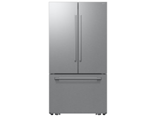 BLP00974 - Samsung 36 in. 29 cu. ft. Standard Depth 3-Door French Door Refrigerator in Matte Black Steel - RF70H30KERAA(missing two handles)