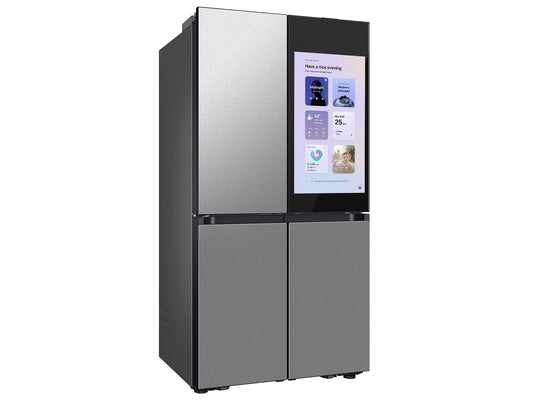 BLP00924 - Samsung - 36 in. Wide Bespoke 23 Cu. Ft. 4-Door Flex French Door Counter Depth Refrigerator - RF23DB9900QDA