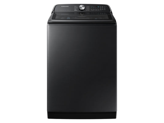 BLP00948 - Samsung 5.5 cu.ft. High-Efficiency Extra-Large Capacity Smart Top Load Washer with Super Speed in Brushed Black - WA55CG7100AVU
