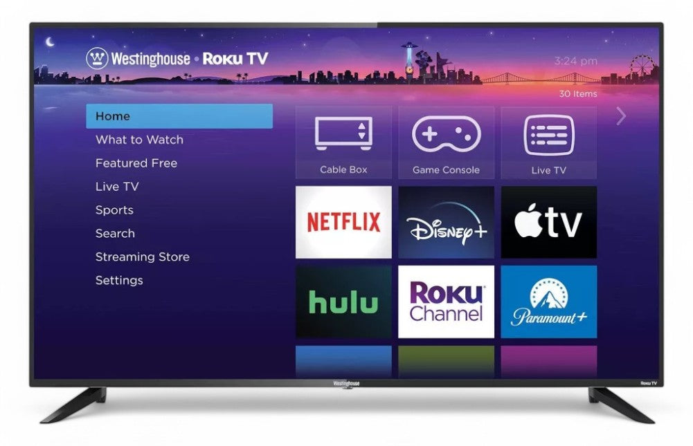 WR65UT4212-R, Westinghouse - 65" Class LED 4K UHD Smart Roku TV