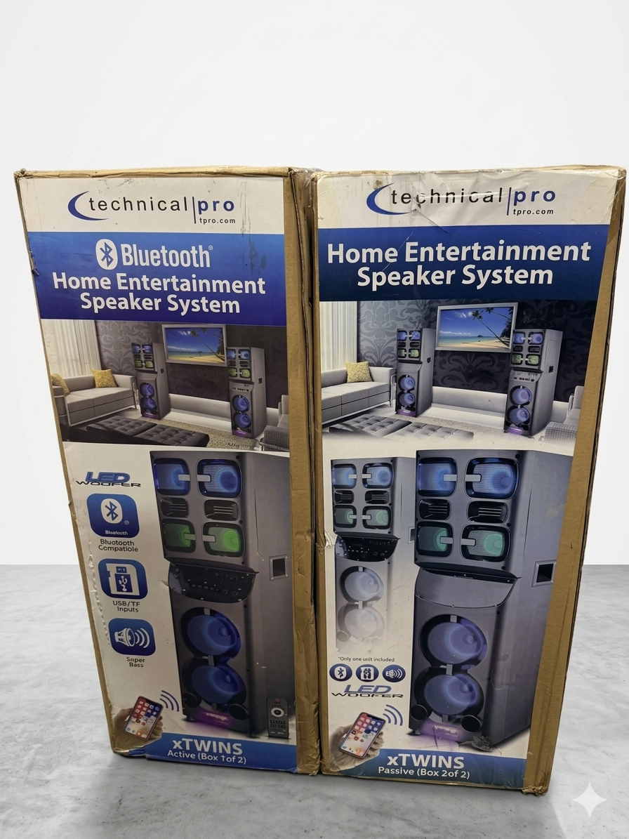 Technical Pro XTWINS 2 BOXES ACTIVE + PASSIVE Speaker System